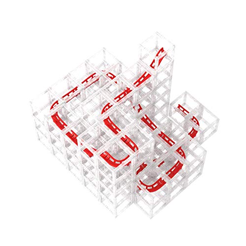 DesignNest MagnetCubes Coaster Cubes, Marble Run,127 pieces, Modular Magnetic Cube Building Blocks, Roller Coaster Tracks, Building Set, STEM Toys, Ages 8+ years, Starter Pack