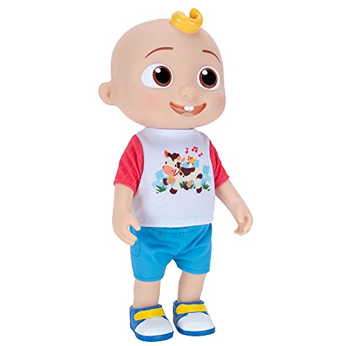 CoComelon Deluxe Interactive JJ Doll - Includes JJ, Shirt, Shorts, Pair of Shoes, Bowl of Peas, Spoon- Toys for Preschoolers - Amazon Exclusive