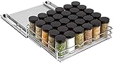 Pull Out Cabinet Organizer for Spices, Cans - Heavy Duty with Lifetime Limited Warranty- Pull Out Spice Rack- Cabinet Pull Out Shelf for Cans,Dishes, Etc, 12-3/8'Wx 10-1/2'D x 2-3/4” H, Chrome