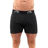 Merino.tech Merino Wool Underwear Mens - 100% Merino Wool Base Layer Boxer Briefs for Men (XX-Large, 1 Pack - 170 Charcoal Grey)