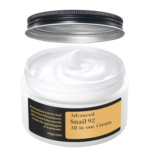 Snail Mucin 92% Moisturizer Advanced Snail 92 All in One Cream, Snail Mucin Moisturizer Face Cream Anti Aging Facial Moisturizer for Women Men, Hydrating Moisturizer Face Daily Moisturizer for Face