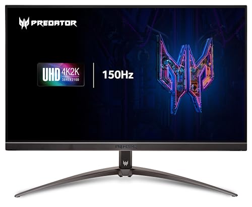 Acer Predator XB283K V3bmiiprx 28' 4K UHD 3840 x 2160 Gaming Monitor | AMD FreeSync Premium | Agile-Splendor IPS 400 | 150Hz Refresh Rate | HDR400 | 1ms | Eyesafe 2.0 | Display Port & 2 x HDMI 2.1