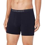 Icebreaker Merino Men's Anatomica Boxers with Fly, Midnight Navy, Small