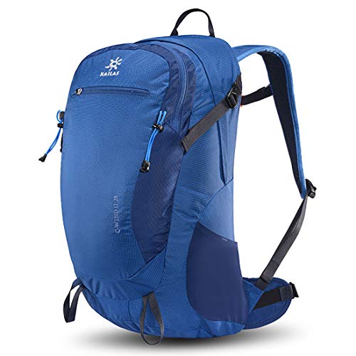 KAILAS Q-WIND II 28L Hiking Daypack with Rain Cover for Men Women Waterproof Lightweight Backpack Travel Outdoor Grey Blue