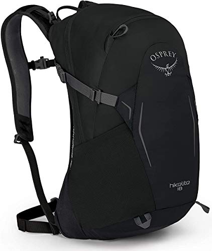 Osprey Hikelite 18L Unisex Hiking Backpack, Black