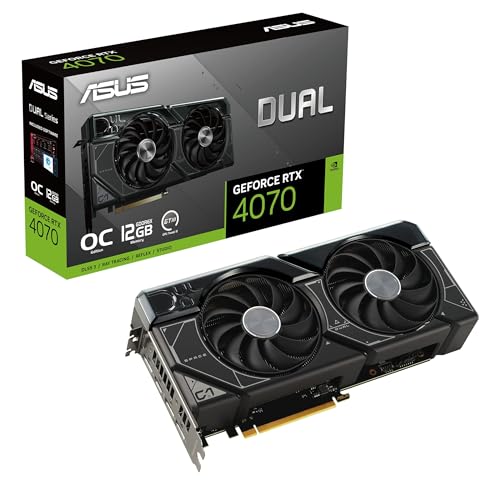 ASUS Dual GeForce® RTX 4070 OC Edition 12GB GDDR6X, IP5X, Auto-Extreme Technology, 144-Hour Validation Program, HDMI 2.1a, DP 1.4a