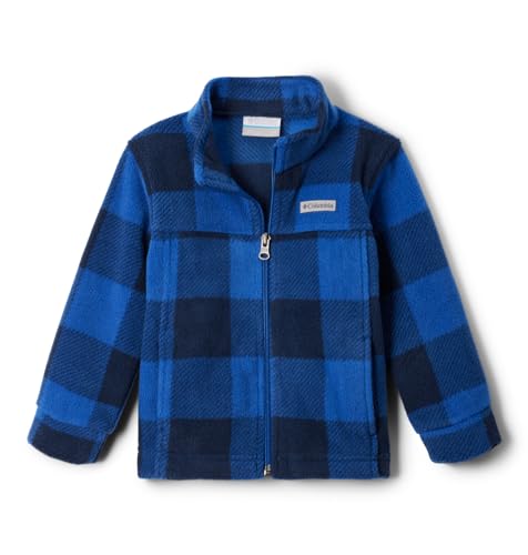 Columbia Youth Boys Zing III Fleece, Mountain Blue Check, Large