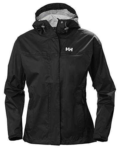 Helly Hansen Women's Loke Waterproof Windproof Breathable Rain Jacket, 990 Black, Large