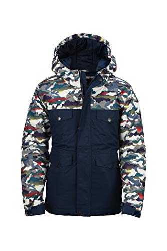 Arctix Kids Slalom Insulated Winter Jacket, White Multi Camo, Medium