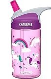 CamelBak eddy Kids Water Bottle - CamelBak Kids Big Bite Valve - Spill Proof - Water Bottle For Kids - BPA-Free Water Bottle - 12oz, Unicorns