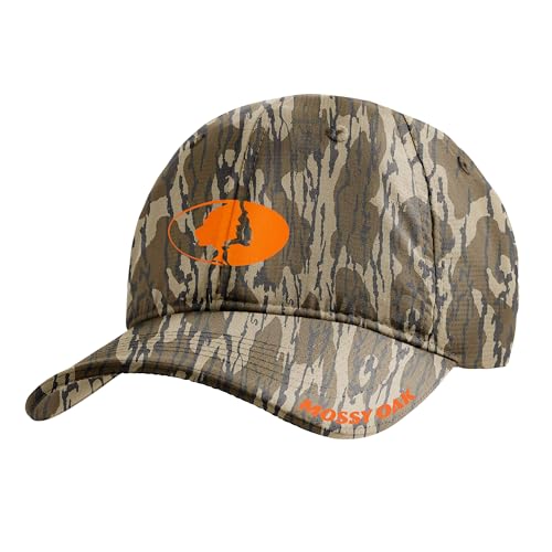 MISSION Mossy Oak Cooling Performance Hat, Bottomland - Unisex Baseball Cap for Men & Women - Lightweight & Adjustable - Cools Up to 2 Hours - UPF 50 Sun Protection - Machine Washable