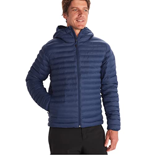 MARMOT Men's Echo Featherless Hoody - Hooded Lightweight Down-Alternative Jacket, Arctic Navy, Small