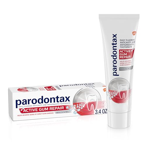 Parodontax Active Gum Repair Whitening Toothpaste for Bleeding Gums - 3.4 oz Tube