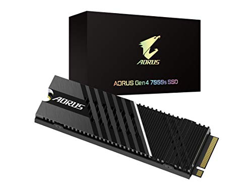 GIGABYTE AORUS Gen4 7000s SSD 1TB PCIe 4.0 NVMe M.2, Nanocarbon Coated Aluminum Heatsink, 3D TLC NAND, SSD GP-AG70S1TB