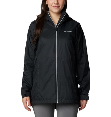 Columbia Women's Switchback Lined Long Jacket, Black, Large