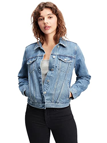 GAP womens Icon Denim Jacket, Medium Wash, Small US