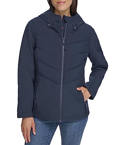 Tommy Hilfiger Mixed Media Active Jacket Navy LG (US 12-14)