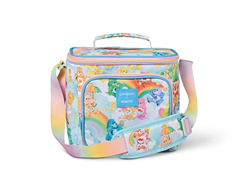 Igloo 90s Retro Collection Square Lunch Box Cooler with Front Pocket and Adjustable Strap,Insulated Leakproof Lunch Cooler Bag, Reusable Lunch Tote