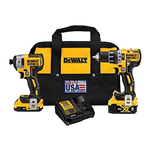 DEWALT 20V MAX Cordless Drill Combo Kit, Power Tool Combo Kit, 2-Tool (DCK287D1M1)