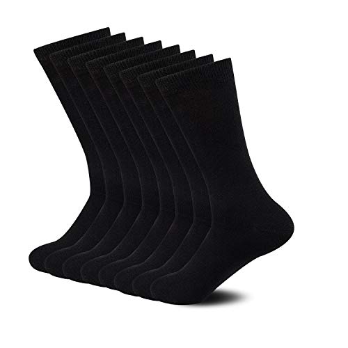 Sock Amazing Bamboo Rayon Socks Black Crew Socks Men Women 8 Pack Dress Socks