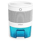 aerbyon DH900 Energy Efficient Dehumidifier 190 sq.ft coverage with Auto Turn Off at Full Tank, 30oz Portable, Lightweight, and quiet for use in Home, Bedroom, Bathroom, Kitchen, 2-year warranty