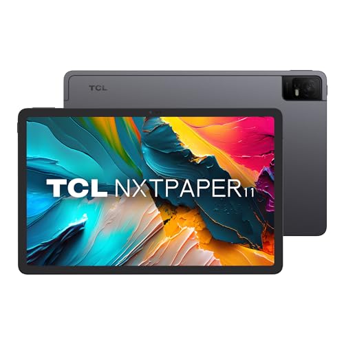 TCL NXTPAPER 11, 2023 Android 13 Tablet 11 inch Full HD+ Paperfeel Screen, 6GB RAM + 256GB Wi-Fi Tablet, Front 8MP + Rear 8MP, 8000mAh Battery, US Version, Dark Gray