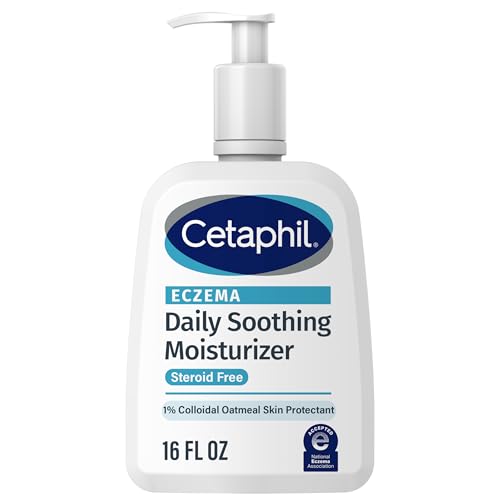 CETAPHIL ECZEMA RESTORADERM Soothing Moisturizer, For Eczema Prone Skin, 16 oz, Fewer Symptom Flare-Ups, 48 Hour Hydration, 1% Skin Protectant Colloidal Oatmeal, Steroid Free, Doctor Recommended Brand