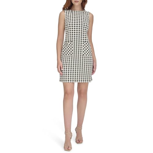 Tommy Hilfiger Women's Dress,Black/Pearl,6