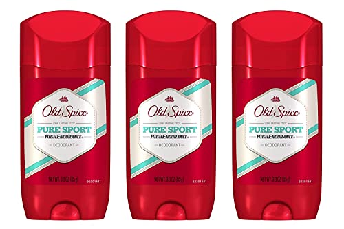 Old Spice Deodorant for Men Pure Sport Scent High Endurance 3 Ounce (Pack of 3)