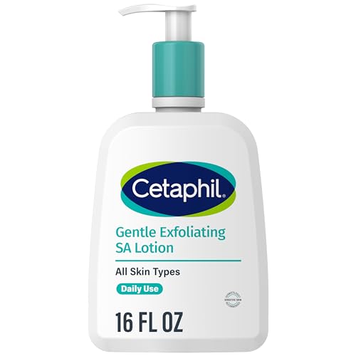 CETAPHIL Gentle Exfoliating SA Lotion, Lightweight Moisturizer for All Skin Types, 16 oz Pump Bottle, Salicylic Acid, Mandelic Acid & Gluconolactone, Gently Exfoliates, Dermatologist Recommended Brand