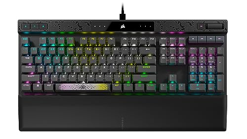 CORSAIR K70 MAX RGB Magnetic-Mechanical Wired Gaming Keyboard - Adjustable Actuation MGX Switches - Rapid Trigger Mode - PBT Double-Shot Keycaps - iCUE Compatible - QWERTY NA Layout - Black