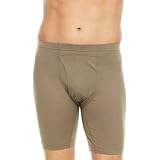 Men's Merino Wool Midway Boxer Briefs - Everyday Wear - Breathable Underwear - Tan 499 - Large