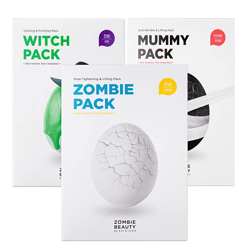 SKIN1004 Zombie Pack, 3Set Zombie, Mummy, Witch