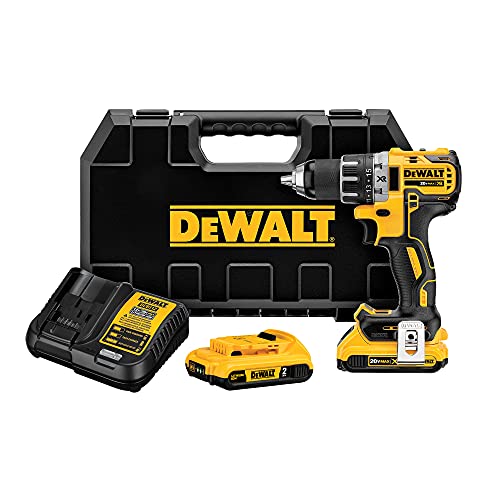 DEWALT 20V MAX Cordless Drill/Driver Kit, Brushless, 1/2-Inch (DCD791D2)