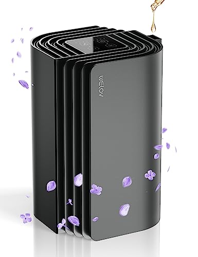 WELOV Air Purifiers for Home, Mini Portable H13 HEPA Air Purifiers with Aromatherapy for Better Sleep, 315 Sq Ft Coverage Removes Allergies, Pet Dander, Smoke Odor, Dust, 23dB Air Purifier for Bedroom