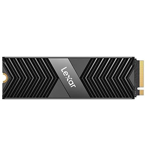 Lexar 1TB Professional NM800 PRO SSD with Heatsink PCIe Gen4 NVMe M.2 2280 Internal Solid State Drive, Up to 7500/6300 MB/s Read/Write, for PS5, Gamers and Creators, Black (LNM800P001T-RN8NG)