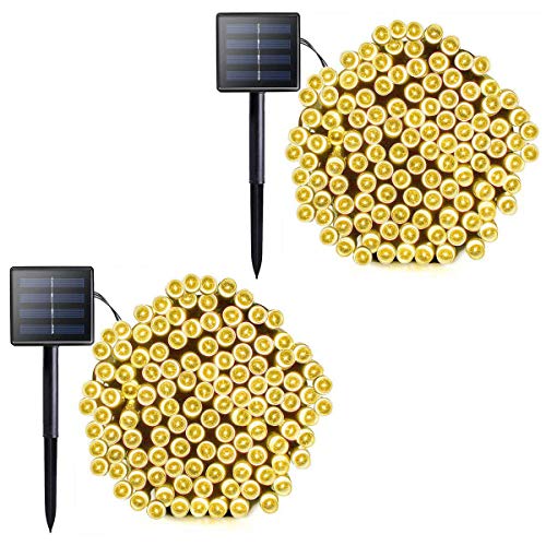 VMANOO Solar Outdoor String Christmas Lights 72Ft 200 LED 8 Modes Patio Lighting for Outside Yard Gazebo Party Wedding Tents Porch Xmas Garden Backyard Tree Decorations Indoor Balcony Decor Lights