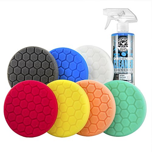 Chemical Guys BUF_HEX_Kits_8P Hex-Logic Buffing Pad Kit, 5.5', 8 Items