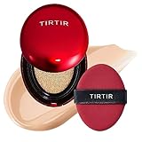 TIRTIR Mask Fit Red Cushion Foundation | Full coverage, Weighless, Skin fit, Satin Glow Finish, Korean cushion foundation (#21N Ivory, 0.63 Fl Oz (Pack of 1))