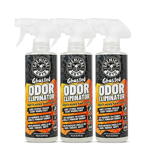 Chemical Guys SPI2321603 Ghosted Complete Interior Vehicle Odor Eliminator, Great for Cars, Trucks, SUVs, RVs, Home, Office & More, 16 fl oz (3 Pack)