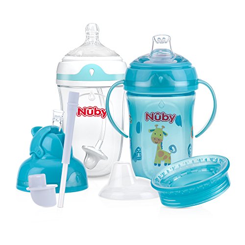 Nuby 6 Stage 360 Comfort Cup Starter, 4 Piece Set