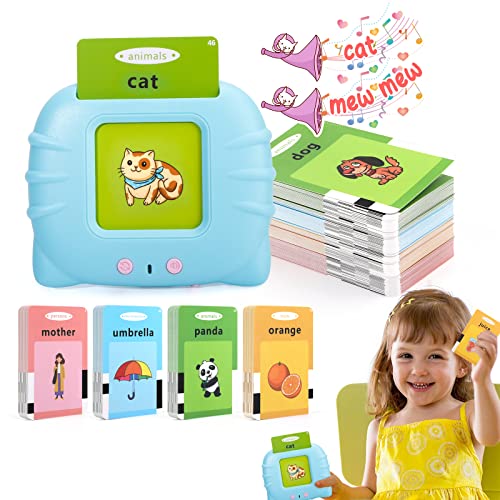 Talking Flash Cards Learning Toys for 2 3 4 5 6 Year Old Boys Girls, LIONVISON Autism Sensory Toys for Autistic Children with 224 Words, Preschool Montessori Toys and Birthday Gift for Kids Ages 2-6