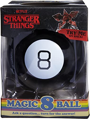 Mattel Games Magic 8 Ball Stranger Things Novelty Game Inspired by The Series, Themed Fortune-Telling Toy for Family & Game Nights