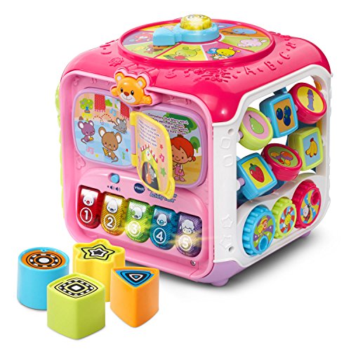 VTech Sort and Discover Activity Cube (Frustration Free Packaging), Pink