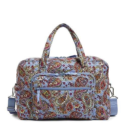 Vera Bradley Women's Cotton Weekender Travel Bag, Provence Paisley, One Size