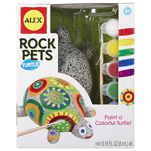 Alex Toys: Rock Pets Turtle, Kids Art and Craft Activity, Create a Pet that Rocks, Great Rainy Day Activity, For your Garden or Room, For Ages 8 and up