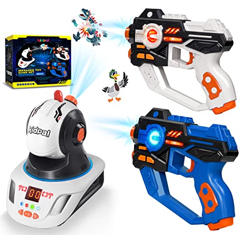 Kidpal Laser Tag for Boys Age 8-12, Kids Lazer Tag Set with Projector Laser Tag Guns Set of 2 Player, Indoor Outdoor Family Group Lazer Tag Game Toys for Adults Kids Teens Boys 6 7 8 9 10 11 12+ Gifts