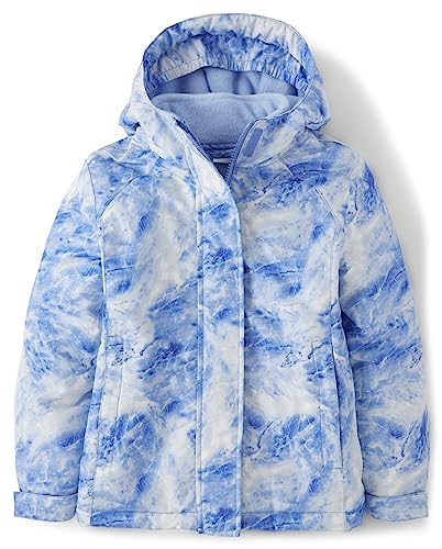 The Children's Place Girls' Heavy 3 in 1 Winter Jacket, Wind Water-Resistant Shell, Fleece Inner, Daybreak, Medium