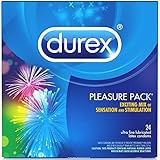 Durex Pleasure Pack 24 Count; Exciting Mix of Sensation and Stimulation (Pack of 2)