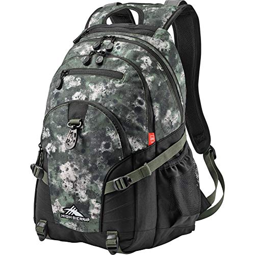 High Sierra Loop Backpack, Travel, or Work Bookbag with tablet sleeve, One Size, Urban Camo